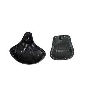 Royal Enfield Classic Bike American Style Front &amp; Rear Seat Black
