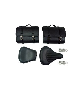 Royal Enfield 350cc 500cc Classic Bike Front and Rear Seats With Saddle Bags