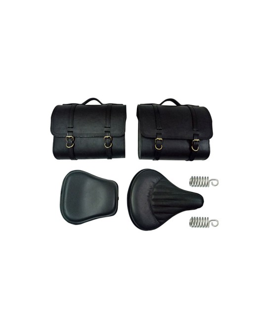 Royal Enfield 350cc 500cc Classic Bike Front and Rear Seats With Saddle Bags