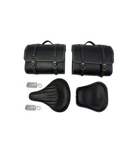 Royal Enfield 350cc 500cc Classic Front and Rear Seats With Saddle Bags