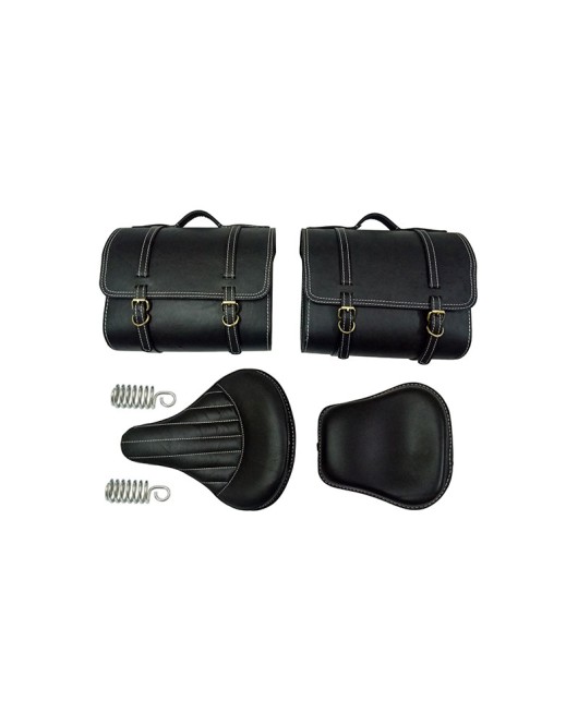 Royal Enfield 350cc 500cc Classic Front and Rear Seats With Saddle Bags