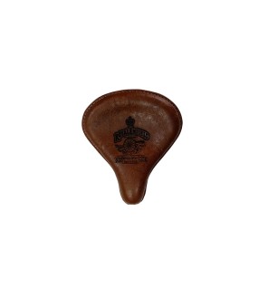 Royal Enfield Classic 350 500 Engraved Leather Front Seat Brown    
