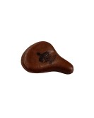 Royal Enfield Classic 350 500 Engraved Leather Front Seat Brown    