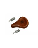 Royal Enfield Classic 500cc 350cc Brown Tan Front Leather Seats with Bags Pair