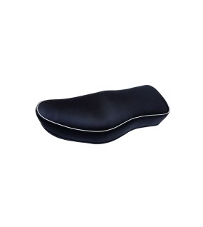BSA Leatherite with White Beading Complete Dual Seat Black