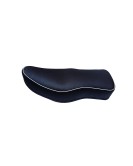 BSA Leatherite with White Beading Complete Dual Seat Black