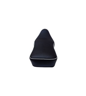 BSA Leatherite with White Beading Complete Dual Seat Black