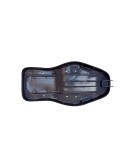 BSA Leatherite with White Beading Complete Dual Seat Black