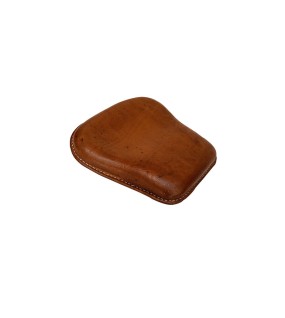 Royal Enfield Classic 350cc 500cc Engraved Leather Front and Rear Seat Brown