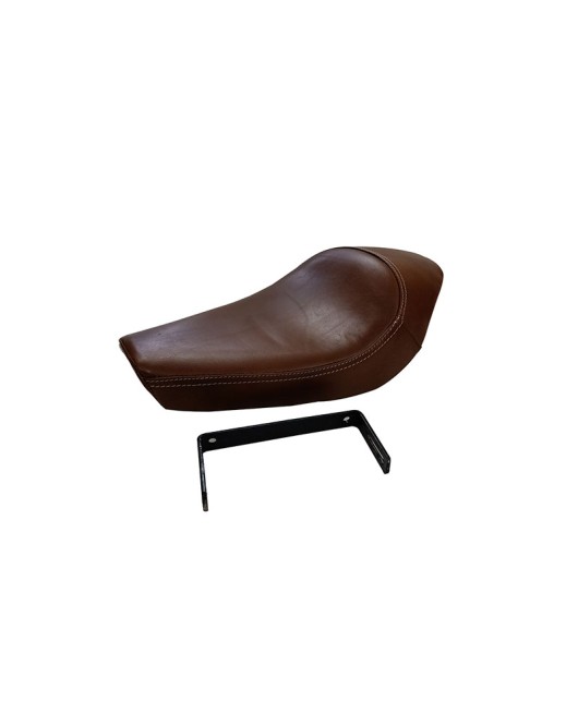 Royal Enfield Classic 350cc 500cc Leather Low Rider Front Solo Seat Brown