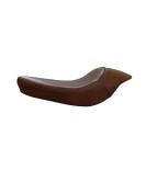 Royal Enfield Classic 350cc 500cc Leather Low Rider Front Solo Seat Brown