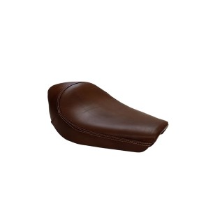 Royal Enfield Classic 350cc 500cc Leather Low Rider Front Solo Seat Brown