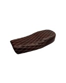 Royal Enfield GT Continental and Interceptor 650 Diamond Design Leather Dual Seat Cherry Brown