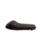 Royal Enfield GT Continental and Interceptor 650 Single Seat Coffee Brown with Black Cowl
