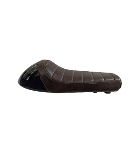 Royal Enfield GT Continental and Interceptor 650 Single Seat Coffee Brown with Black Cowl