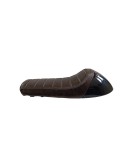 Royal Enfield GT Continental and Interceptor 650 Single Seat Coffee Brown with Black Cowl