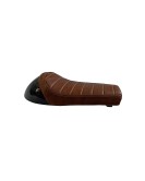 Royal Enfield GT Continental and Interceptor 650 Single Seat Brown Color with Black Cowl