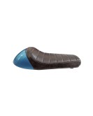 Royal Enfield GT  Continental and Interceptor 650 Single Seat Coffee Brown with Blue Cowl