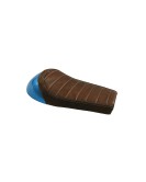 Royal Enfield GT Continental and Interceptor 650 Single Seat Brown Color with Blue Cowl