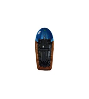 Royal Enfield GT Continental and Interceptor 650 Single Seat Brown Tan With Blue Cowl