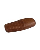 Royal Enfield GT Continental and Interceptor 650 Brown Genuine Leather Dual Seat