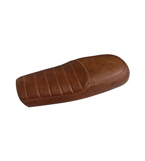 Royal Enfield GT Continental and Interceptor 650 Brown Genuine Leather Dual Seat