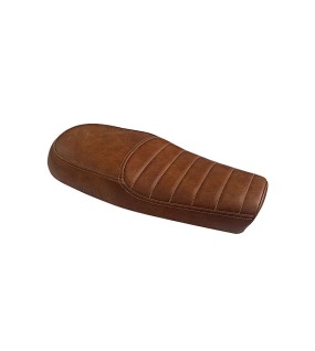 Royal Enfield GT Continental and Interceptor 650 Brown Genuine Leather Dual Seat