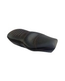 Royal Enfield Black Genuine Leather Dual Seat For GT Continental and Interceptor 650