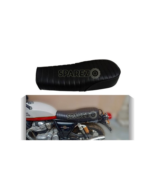 Royal Enfield GT Continental and Interceptor 650 Black Leatherite Dual Seat