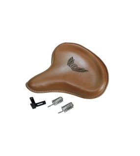 Genuine Leather Royal Enfield Classic 350cc 500cc Front Brown Tan Solo Seat
