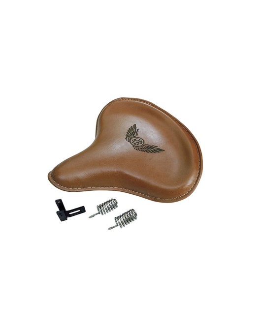 Genuine Leather Royal Enfield Classic 350cc 500cc Front Brown Tan Solo Seat