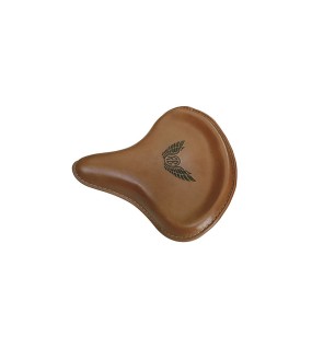 Genuine Leather Royal Enfield Classic 350cc 500cc Front Brown Tan Solo Seat