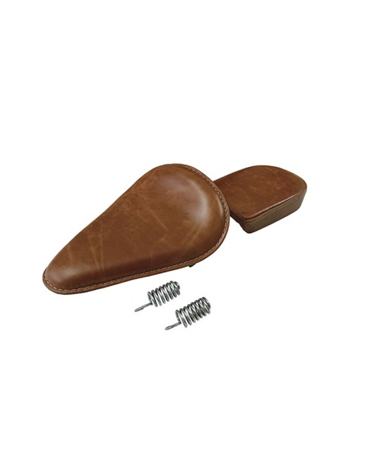 Genuine Leather Royal Enfield Classic 350 500 Low Rider Front and Rear Seat Tan Color