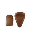 Genuine Leather Royal Enfield Classic 350 500 Low Rider Front and Rear Seat Tan Color