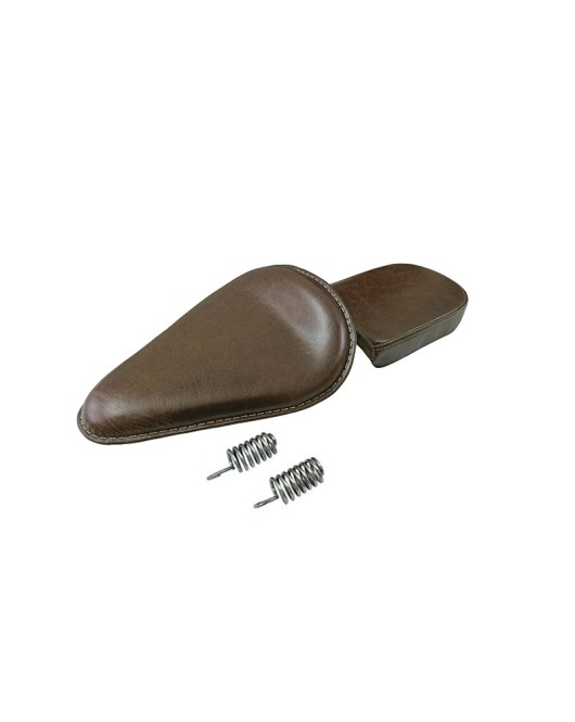 Genuine Leather Royal Enfield Classic 350 500 Low Rider Front and Rear Seat Dark Brown