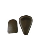 Genuine Leather Royal Enfield Classic 350 500 Low Rider Front and Rear Seat Dark Brown