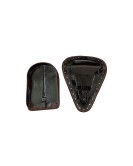 Genuine Leather Royal Enfield Classic 350 500 Low Rider Front and Rear Seat Dark Brown