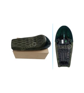 Royal Enfield GT Continental and Interceptor 650 Single Seat Green with Green Cowl