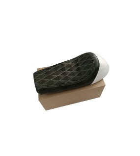 Royal Enfield GT Continental and Interceptor 650 Single Seat Green with White Cowl