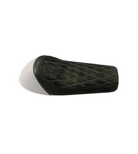 Royal Enfield GT Continental and Interceptor 650 Single Seat Green with White Cowl