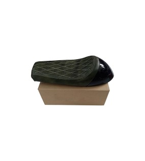 Royal Enfield GT Continental and Interceptor 650 Single Seat Green with Black Cowl