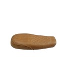 Royal Enfield GT and Interceptor 650 Genuine Leather Camel Color Dual Seat D7