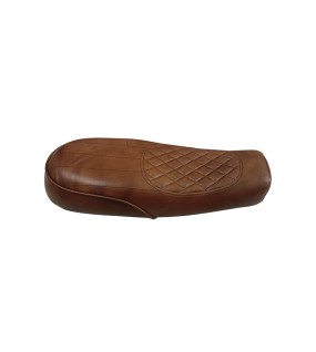 Royal Enfield Interceptor and GT 650 Genuine Leather Brown Dual Seat D3