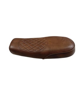 Royal Enfield Interceptor and GT 650 Genuine Leather Brown Dual Seat D3