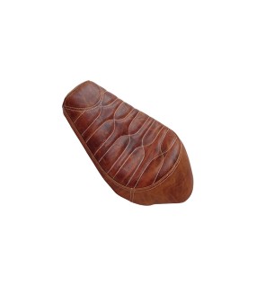 Genuine Leather Royal Enfield Classic 350cc 500cc Low Rider Front Solo Seat Brown