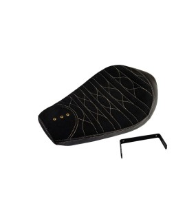 Genuine Leather Royal Enfield Classic 350cc 500cc Low Rider Front Solo Seat Black