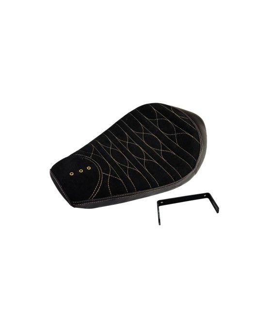 Genuine Leather Royal Enfield Classic 350cc 500cc Low Rider Front Solo Seat Black