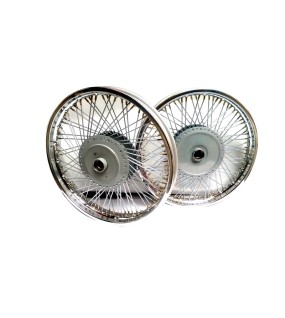 New Royal Enfield 80 Spokes Front 19 and Rear Wheel Rim Without Disc Brake