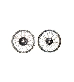 Royal Enfield Complete Front And Rear Half Width Wheel Assembly