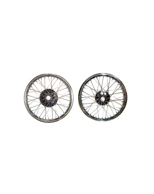 Royal Enfield Complete Front And Rear Half Width Wheel Assembly